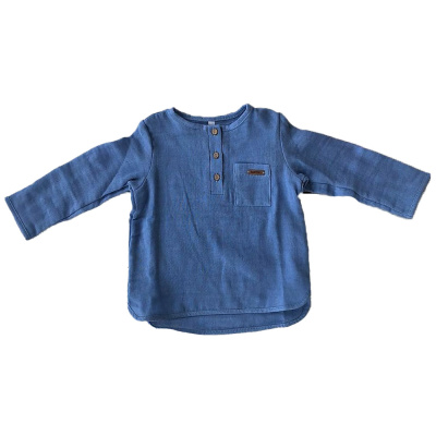 Рубашка на трех пуговицах Мечты Babyede 21410ЭД голубая 1